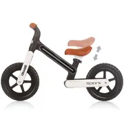 Bicicleta fara pedale chipolino spark black white hubdiksk02401bw