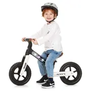 Bicicleta fara pedale chipolino spark black white hubdiksk02401bw