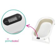 Cadita pliabila cu termometru si suport anatomic genua premium beige lvtk5904905022769