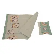 Lenjerie MyKids Bear On Moon Mint 4 piese 120x60 MYK00080731