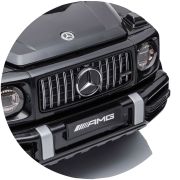 Masinuta electrica chipolino suv mercedes g63 amg cu scaun din piele si roti eva black hubeljg63mb23b