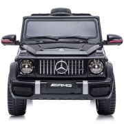 Masinuta electrica chipolino suv mercedes g63 amg cu scaun din piele si roti eva black hubeljg63mb23b