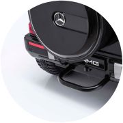 Masinuta electrica chipolino suv mercedes g63 amg cu scaun din piele si roti eva black hubeljg63mb23b