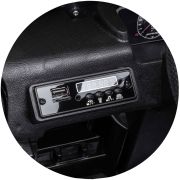 Masinuta electrica chipolino suv mercedes g63 amg cu scaun din piele si roti eva black hubeljg63mb23b