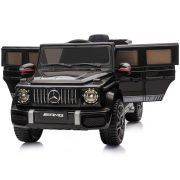 Masinuta electrica chipolino suv mercedes g63 amg cu scaun din piele si roti eva black hubeljg63mb23b