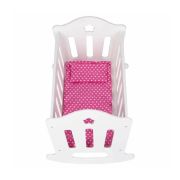 Patut pentru papusi, Free2Play, Cu pernuta confortabila, 46x33x33 cm, 36 luni+, White BYN83228