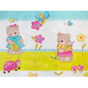 Perna De Alaptare Multifunctionala C MyKids Teddy Gradina Albastru MYK00008018