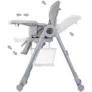 Scaun de masa chipolino master chef pure grey hubsthmc02401gy
