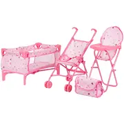 Set jucarii pentru papusi chipolino trixy 3 in 1 stars hubkzktr02401st