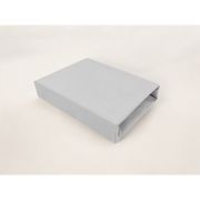 Cearceaf cu elastic, Qmini, Pentru patut co-sleeper, Aurora, Dimensiune 76 x 43 cm, Din bumbac certificat Oeko Tex Standard 100, Gray BYN6426972026833