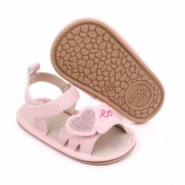 Sandalute roz pentru fetite - Love MBD2570-3-SA2.3-6 luni (Marimea 18 incaltaminte)
