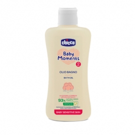 Ulei de baie dermatologic Chicco Baby Moments Sensitive, 200ml, 0 luni+ CHC10240-9