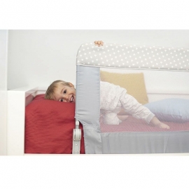 Protectie pat rabatabila pentru somiera adancita 150/59 cm Olmitos Grey Stars LVTKOLM7662