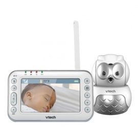 Videointerfon digital bidirectional Vtech 4.3 inch BM4600 Bufnita, camera rotativa, melodii si termometru LVTKBM4600