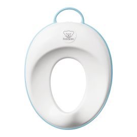 BabyBjorn - Reductor pentru toaleta Toilet Training Seat, White/Turquoise BSAFE058013A