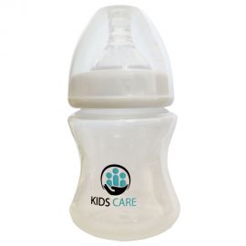 Biberon Natural 130 ml, zero + luni, cu tetina din silicon Kidscare SUPKC_biberon