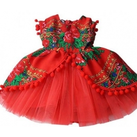 Rochita Red Diva cu maneca scurta (Marime Disponibila: 0-3 luni) F016-MS