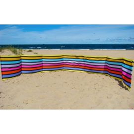 Paravan pentru plaja pliabil 10 m multicolor Springos LVTKPA007