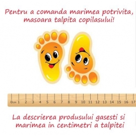 "Tenisi inalti pentru bebelusi - Stars (Marime Disponibila: 0-6 luni)" OB-078-1