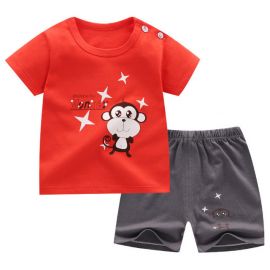 Pijama pentru baietei - Monkey (Marime Disponibila: 12-18 luni (Marimea 21 incaltaminte)) MDH986-7