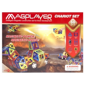 Set de constructie magnetic - 66 piese EDUMPA-66