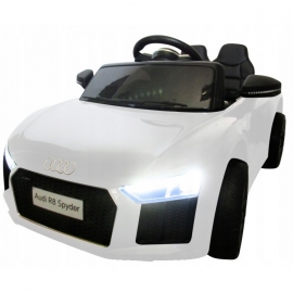 Masinuta electrica cu telecomanda Audi R8 R-Sport - Alb EDEEDIR8ALB