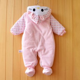 Salopeta captusita pentru fetite - Hello baby (Marime Disponibila: 6-9 luni (Marimea 19 incaltaminte)) MBkw14-1
