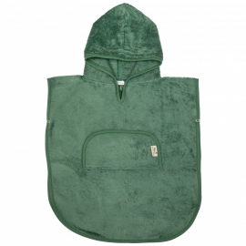 Poncho Copii din Bambus cu Anchior si Capsa Aspen Green TNATM-PON03-530