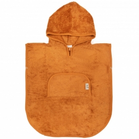 Poncho Copii din Bambus cu Anchior si Capsa Inca Rust TNATM-PON03-535