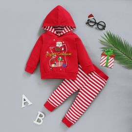 Costumas din 2 piese pentru bebelusi - Merry Christmas (Marime Disponibila: 6-9 luni (Marimea 19 incaltaminte)) MDMS39-R2