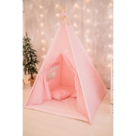 Cort de joaca, Gold Stars Teepee Pink, 110 x 110 MRD971