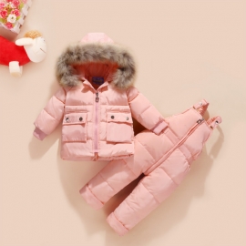 Costum roz din fas pentru fetite (Marime Disponibila: 3 ani) ADOCTSC62