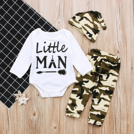 Compleu pentru baietei cu pantalonasi army - Little Man (Marime Disponibila: 9-12 luni (Marimea 20 incaltaminte)) ADCC01127-DE