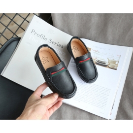 Pantofi eleganti negri tip mocasini pentru baietei (Marime Disponibila: Marimea 30) LIv358-3-SA48