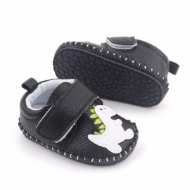 Pantofiori negri pentru baietei - Dino (Marime Disponibila: 3-6 luni (Marimea 18 incaltaminte)) LId2659-5-sa23