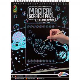 Caiet A4 Fise Razuibile Magical Scratch Pad Grafix GR220009 BBJGR220009_Holografic