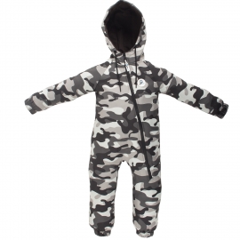 Salopeta impermeabila pentru copii Kidscare, cu protectie la vant si apa cu imprimeu Camuflaj - marime 104 SUPKCSI502_Camuflaj-104