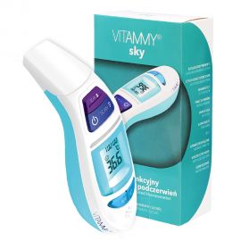 Termometru multifunctional digital Vitammy Sky, 4 in 1, tehnologie infrarosu, frunte si ureche BITvitammysky