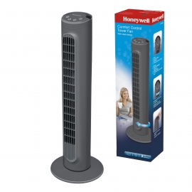 Ventilator turn Honeywell HYF1101E, 3 trepte de viteza, 80 cm, panou de control, Negru BITventilatorhyf1101e