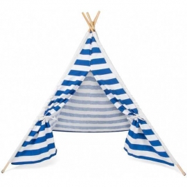 Cort copii Teepee 120x120x155 cm Tutumi MP77603 BBJMP77603_Albastru Inchis