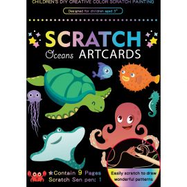 Set 9 planse razuibile Scratch ArtCards Bambinice BN047 BBJBN047_Ocean