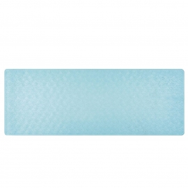 Covoras de baie antialunecare cu ventuze, din cauciuc natural, antibacterian, dreptunghiular, 97 x 36 cm, albastru, MyHappyBath Mat XL, Reer 76033