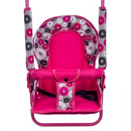 Leagan pentru copii, Top Kids, pentru interior si exterior, Pink Flowers KRT4100ATH2PF