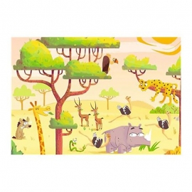Puzzle Si Joc Animale Din Safari, 2X24 Piese ARTRVSPC05594