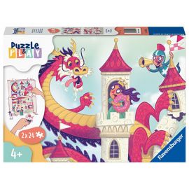 Puzzle Si Joc Dragon, 2X24 Piese ARTRVSPC05595