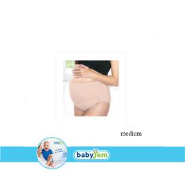 Chiloti pentru gravide BabyJem (Marime: M, Culoare: Crem) JEMbj_0182