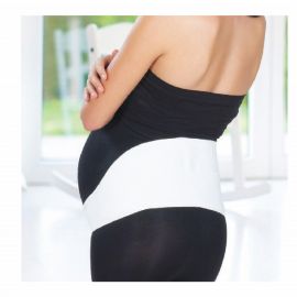 Centura abdominala pentru sustinere prenatala BabyJem Pregnancy (Marime: M, Culoare: Alb) JEMbj_2492