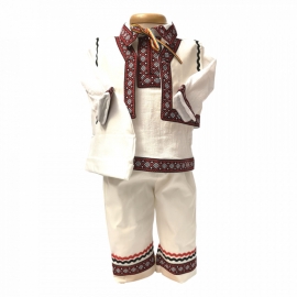 Costum national botez baietel, broderie Grena, Denikos® 674 NIK4920