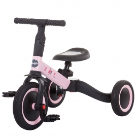 Tricicleta si bicicleta Chipolino Smarty 2 in 1 light pink HUBTRKSM0204LP