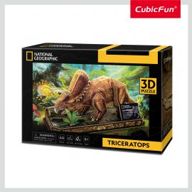 Cubic Fun - Puzzle 3D Triceratops 44 Piese ARTCUDS1052h